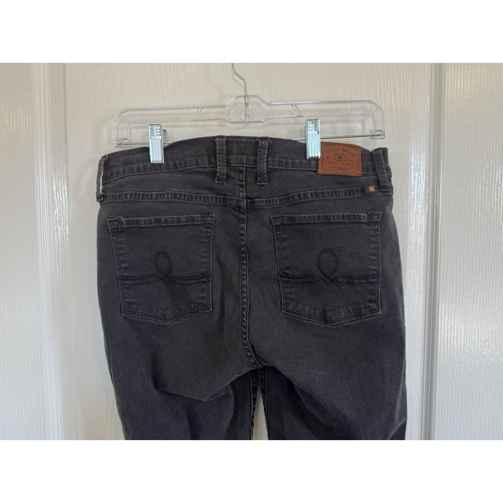 Lucky Brand Sofia Skinny Ankle Jeans Black Denim Womens Size 12/31 - Picture 4 of 9
